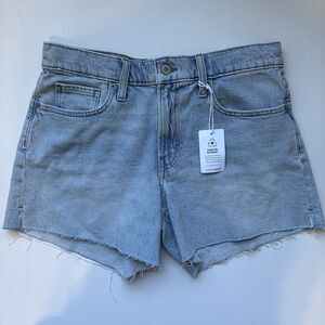 New Lucky Brand 90s Midi Short Women’s 6/28 Denim Jean Raw Hem NWT